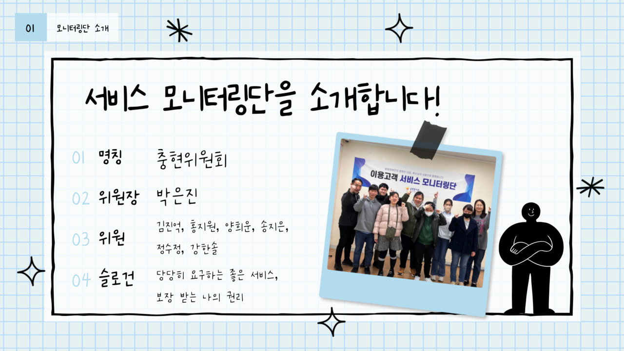 충현복지관 이용고객 서비스 모니터링단 소개