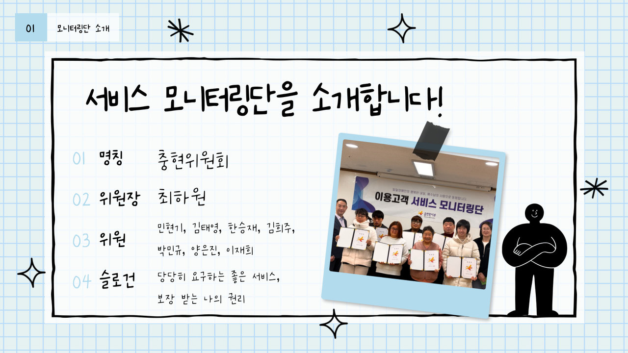 충현복지관 이용고객 서비스 모니터링단 2기 소개